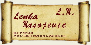 Lenka Mašojević vizit kartica